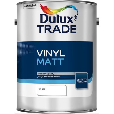 Dulux Trade Vinyl Matt - White - 5L