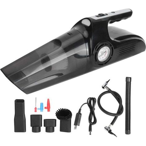 Aspirateur sans fil rechargeable USB 120W, 4 en 1, usage sec et humide. Pour maison et voiture, compact et polyvalent.