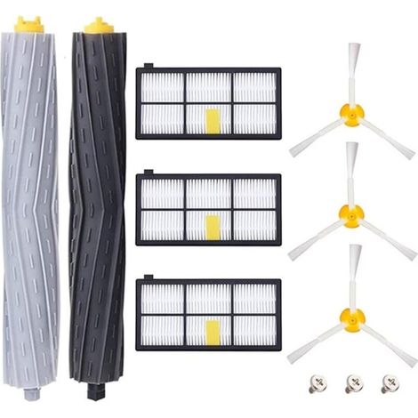 Pièces Accessoires pour iRobot Roomba 800 805 860 861 865 866 870 871 876 880 885 886 890 895 896 900 960 966 980, Remplaçant Filtres et Brosses Kit pour Aspirateur Robot - 11in1 (1/5)