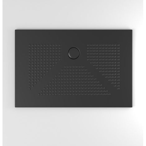 Bandeja De Ducha 120X80 En Cerámica Negra Mate Diseño Moderno Delfino (1/2)