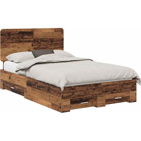 Maison Exclusive - Struttura del letto con testiera Legno vecchio 120 x 190 cm