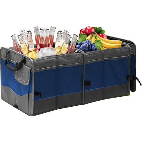 Organiseur de coffre de voiture - Séparateur de voiture - Grande capacité - Pliable - Avec plusieurs compartiments - Étanche - Avec Gu de montage (1/5)