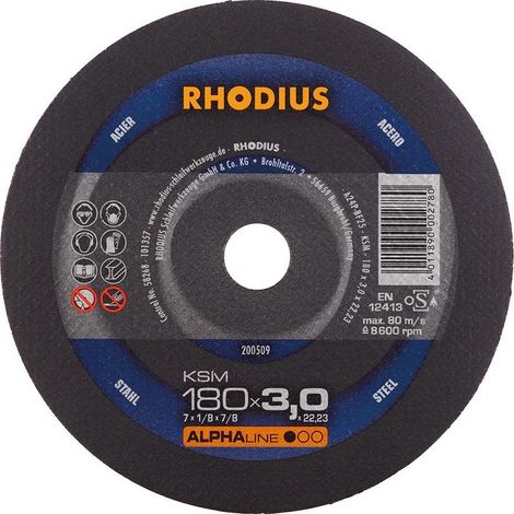 Disco de corte Rhodius ksm 180 mm 3 mm espesor (1/5)