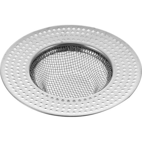 SECFOU Couvercle en acier inoxydable pour nettoyer avec filtre cheveux rond pour douche