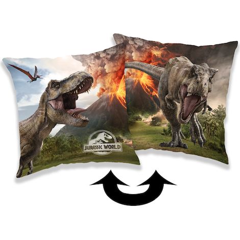 Almohada infantil 40x40 Parque Jurásico dinosaurios volcanes 7318 Jurassic World Volcano