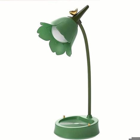 Verstellbare LED-Schreibtischlampe, 3-stufige Touch-Dimmung, Leselampe für Kinder, grüne dekorative Nachtleuchte für den Innenbereich (1/4)