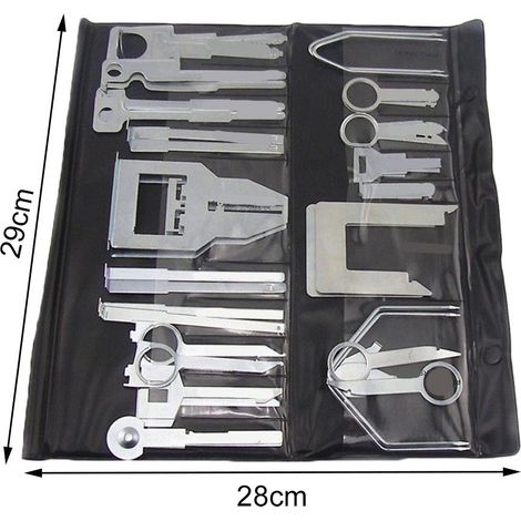 Kit de 38 outils de démontage et montage autoradio DVD CD GPS pour Mercedes Benz W163 W211 (1/5)