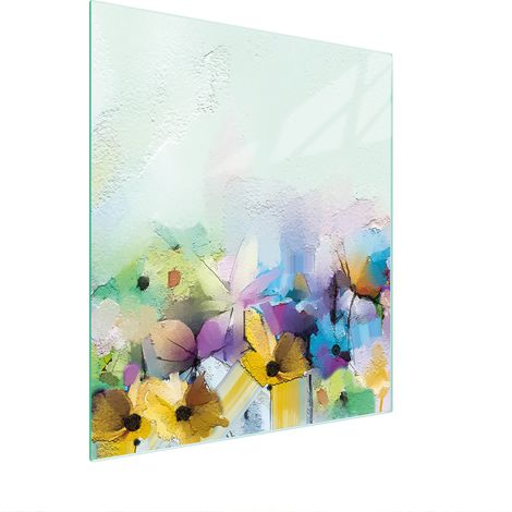 TABLA DE CORTAR DE VIDRIO 45x52 FLORES (1/5)