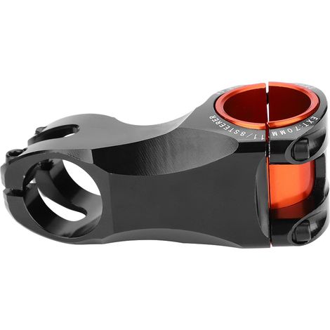 Potence de vélo de montagne -17 degrés en alliage d'aluminium, diamètre 31,8 mm, remplacement (noir) (1/5)