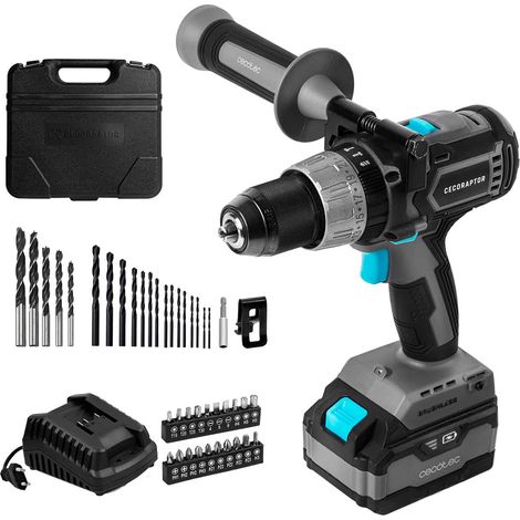 Perceuse-visseuse, Perforateur et Percuteur à Batterie, Batterie 20 V et 4000 mAh, Vitesse 2000 rpm, Taux d’Impact 30000 bpm (1/5)
