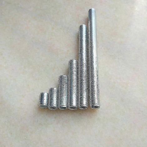 Tubes filetés creux en alliage de zinc M8 100mm, tiges tubulaires vissables, pack de 2 pièces, résistants et légers pour projets DIY et fixation industrielle (1/4)