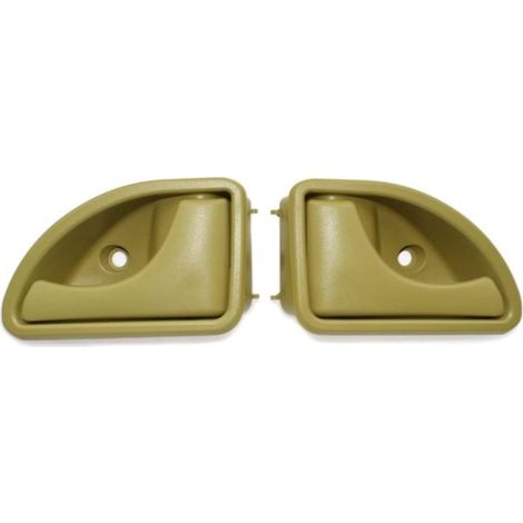 Poignée de porte intérieure avant gauche et droite compatible avec Renault Kangoo I 1997-2007 Twingo I 1993-2007 - Type A Jaune à gauche et à droite