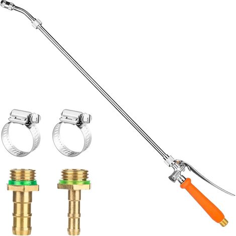 Universal Spray Lance Replacement Adjustable 3/8" 1/4" Brass Barb Universal Replacement Pressure Washer Spray Lance for Gardens Orchards (1/5)