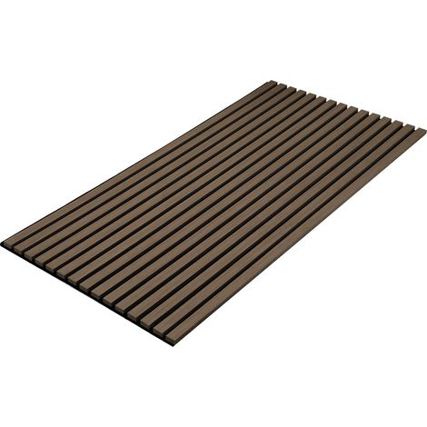 Randaco Akustikpaneel Wandpaneel Moderne Wandpaneele  aus Holzfunier und Filz MDF Wandverkleidung 1x 120x60x2.1cm Walnuss