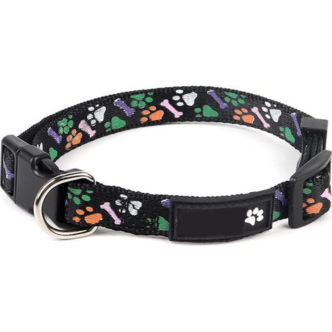 Collier Pour Chien - Néoprène Rembourré Et Plaid Écossais - Canvas Haute Densité - Pour Petit Chien 12-16 Pouces (1/5)