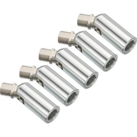 180 Degré Incliné Plafond Lumière Adaptateur, M10 Fil Lustres Plafond Pendentif Éclairage Adaptateur pour Angle ou Irrégulier Plafond, Chrome (1/5)