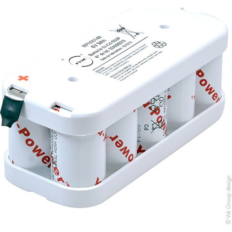 NX - Batterie eclairage secours 10xDH4-5/70 HT 5S2P ST2 6V 8Ah Cosse (1/2)