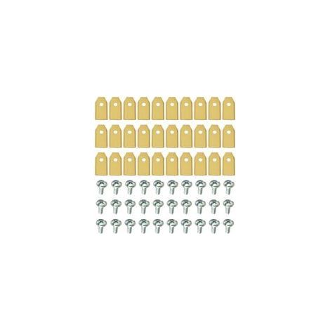 30er-Pack Mähroboter-Klingen, universelle Ersatzklingen, 35×18×0,6 mm, Gold (1/4)
