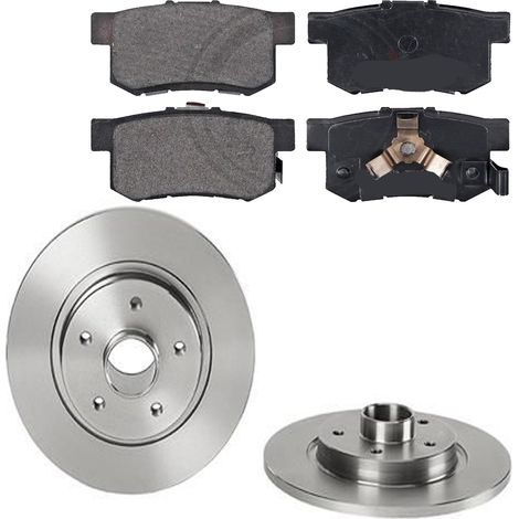 KIT FRENI POSTERIORI compatibile con HONDA CR-V II (RD) - DISCHI + PASTIGLIE OEM: FDB4227, FDB1679 / 17664 /SOSTITUZIONE DIRETTA/BASSA POLVERE/SILENZIOSO (1/5)