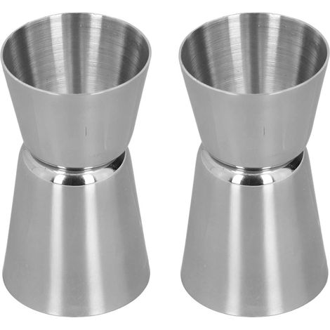 Shaker à cocktail double tête, bord droit design classique, acier inoxydable, shaker à boissons (1/5)