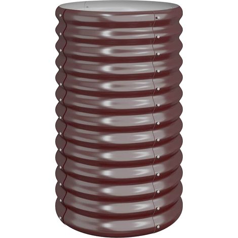 Maison Exclusive - Pflanzkübel Verzinkter Stahl 40x40x68 cm Braun (1/4)