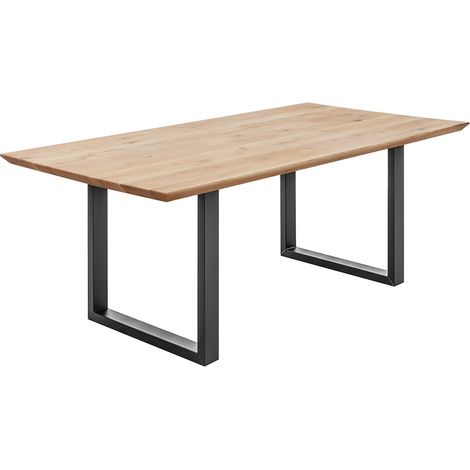 Esstisch 220x100cm, Eiche massiv geölt mit Schweizer Kante, NEWBURGH-119 (1/5)