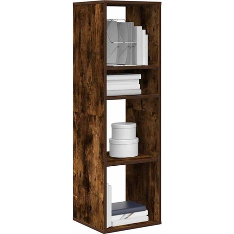 Bücherregal Räuchereiche 34x31x112 cm Holzwerkstoff