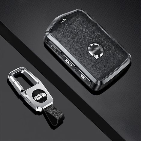 compatible Avec L'tui Pour Cl De Voiture Volvo Smart (noir), Tui De Protection Avec Porte-cls Pour Volvo Xc60 Xc70 Xc90 C30 S60 S80 S90 V60 V70 V9 (1/5)