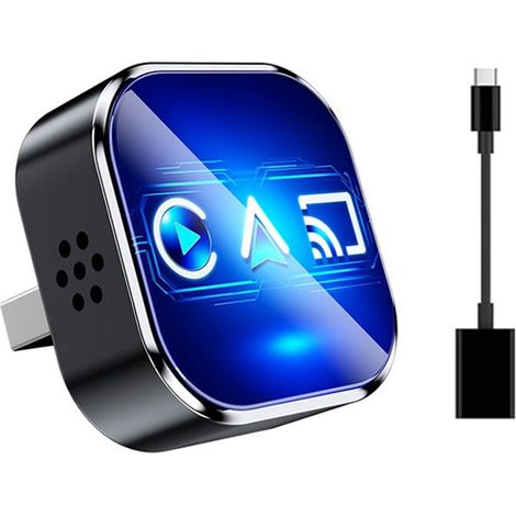 3-in-1 Wireless CarPlay MirrorLink Upgrade-Kit: USB CarPlay Android-Autoadapter, Plug & Play, drahtlose Verbindung