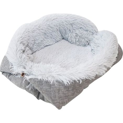 Haustiernest – Faltbares, selbstheizendes Katzen-/Hundebett – Kein Stromanschluss erforderlich – Atmungsaktives Oxford-Gewebe – 60 x 50 cm ausgeklappt, 37 x 29 x 8 cm zusammengefaltet – 1 Stück (1/5)