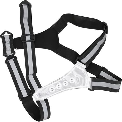 Adjustable LED Reflective Vest, Outdoor Nighttime Safety Equipment with Elastic Bands (1/5)