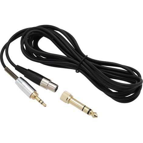 3m Mini-XLR to 3.5mm and 6.35mm Audio Upgrade Cable, TPE Headphone Extension Cable, Compatible with AKG K240 Q701 K702 K141 K171 M220 (1/5)