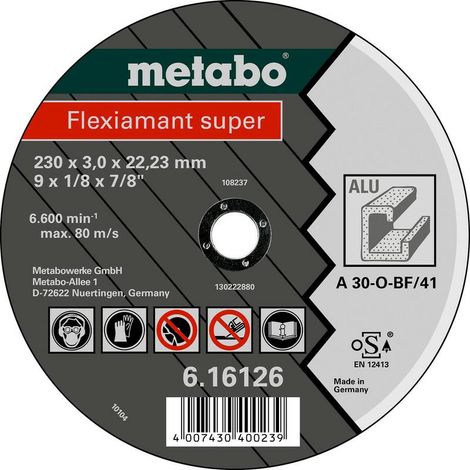 Disco da taglio Metabo flexiamant super 125x2.5x22.2 cm