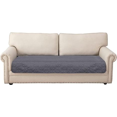 Waterproof Sofa Cover Bed Cover Pet Sofa Furniture Cover Suitable for Children (Grey, 76-180 cm (1 Pack)) (1/5)