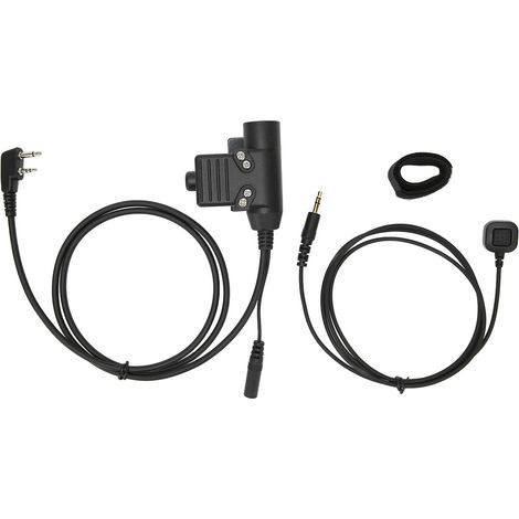 Système PTT U94 Plug and Play avec Microphone Doigt pour Icom V8 V80 V82 (1/5)