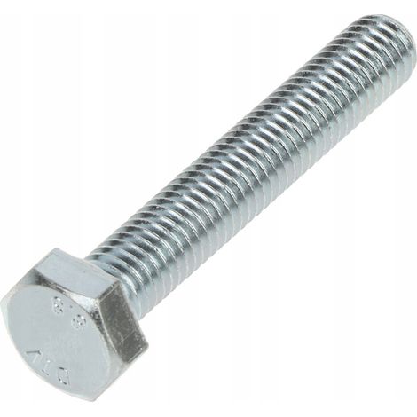Vis hexagonale no-name m8x50 acier galvanisé classe 8.8 (1/2)