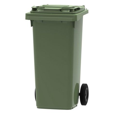 Conteneur à déchets 120 litres tri sélectif 2 roues - vert - Maxiburo