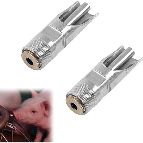 Abreuvoir Abreuvoir en Acier Inoxydable Abreuvoir Style Cochon Abreuvoir Automatique pour Porcs Bovins Chèvres Moutons (1/4)