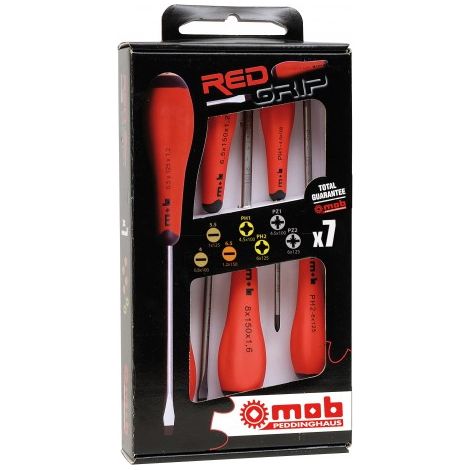 Jeu de 7 tournevis fente + phillips® + pozidriv® - MOB (1/4)