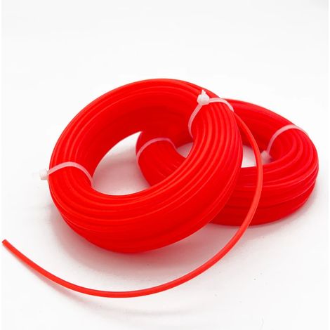 Accessoires pour tondeuses à essence : fil de coupe cylindrique de 2,4 mm fil de coupe pour tête de débroussailleuse 0626-AquaForge
