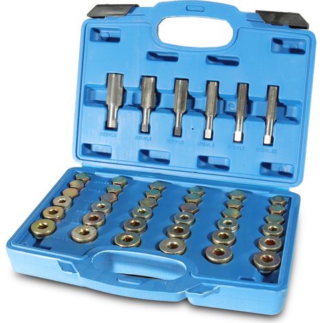 114 teiliges Ölablassschraubenset Reparatur KFZ Öl Ölwechsel Ablassschrauben Gewindeschneider Ölwannen Dichtringe PKW M13 M15 M17 M20 M22