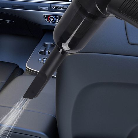 Mini aspiradora inalámbrica para coche y teclado, mini aspiradora inalámbrica portátil para coche con motor de 120 W y batería de litio de 1200 mAh. (1/5)