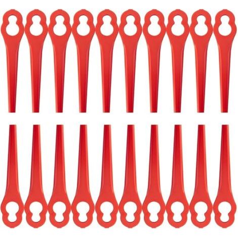 Pair Lot de 100 Lames de Rechange Compatible pour Einhell Coupe-Bordures BG-CT 18 Li, RG-CT 18/1 Li, GE-CT 18 Li, GC-CT 18 / 24Li,Lames Plastique Compatible pour Einhell sans Fil (1/5)