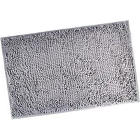 Badematte 40x60 cm, dunkelgrau, rutschfest, dickes PVC, saugfähig, Eingangsmatte für Hotelzimmer (1/5)