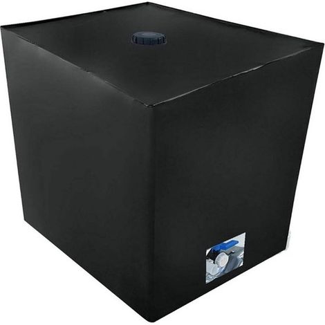 Funda Waterton para depósito IBC - Almacenamiento de agua - Protección UV - 120x100x116 cm - Negra (1/5)
