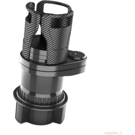 Porte-Gobelet Voiture - Extensible Rotatif 360° - Universel Pour Fente Intégrée - Hauteur 21,3 cm - ABS - 1 Pièce (1/4)