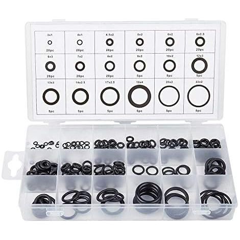 Dichtungssatz, verschiedene O-Ringe, Universalsortiment, 225 Stück