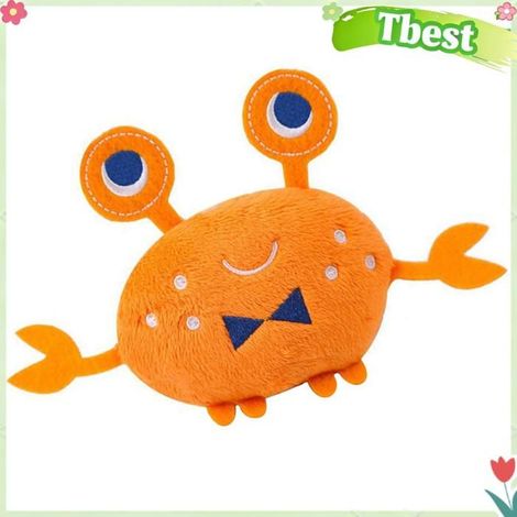 Tbest Jouets grinçants pour chiens Jouet en Peluche Couineur pour Chien, Jouet en Peluche en Forme de Crabe, animalerie jouet (1/5)
