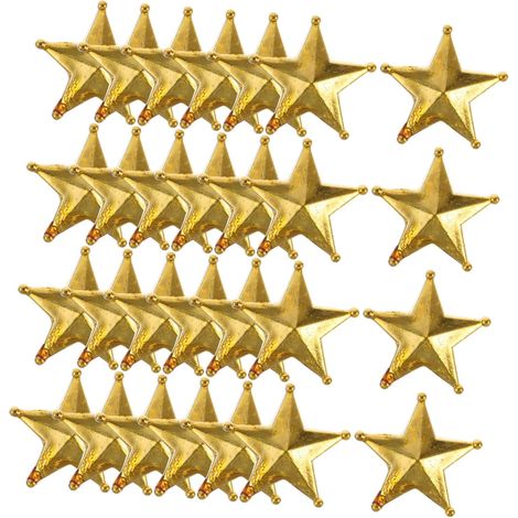 Lot de 50 Mini Étoiles Dorées pour Sapin – Décorations de Noël Élégantes pour Mini Arbres et Fêtes à la Maison (1/5)
