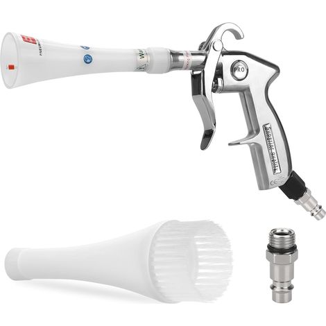 Car Cleaning Gun, 6-9.2 Bar, with 2 Sets Nozzles, White (1/5)